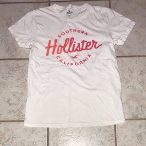 Men’s Hollister Basic White Tee With Logo (XS)
